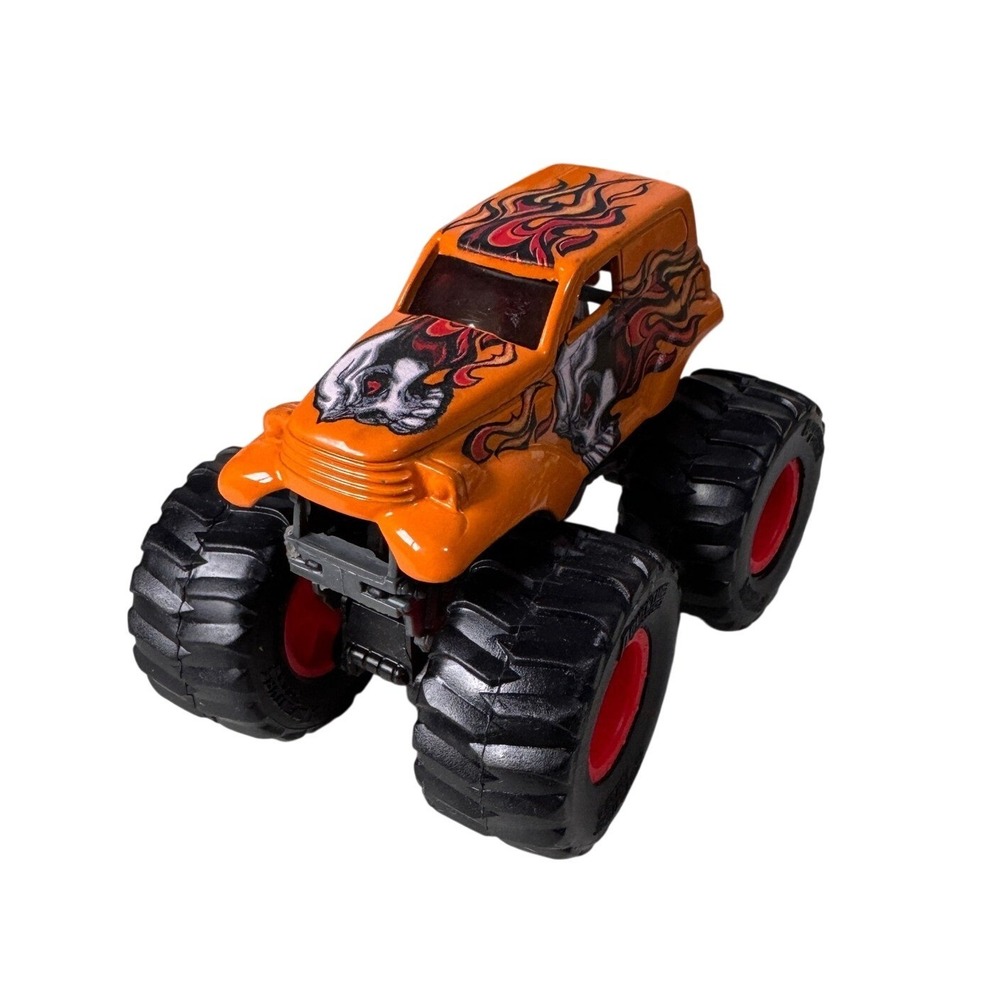 Adventure Force Monster‎ Truck Orange Skull Fire Flame Graphics Toy Vehicle